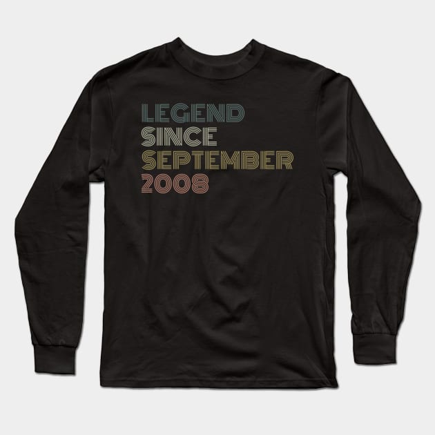 Legend since September 2008 Long Sleeve T-Shirt by undrbolink